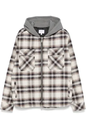 Rhude Veste en flanelle à capuche