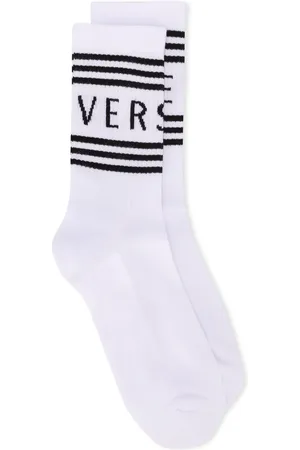 VERSACE Chaussettes à logo imprimé