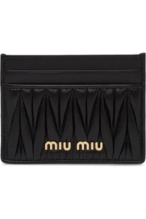 Miu Miu Porte-cartes en cuir Nappa matelassé