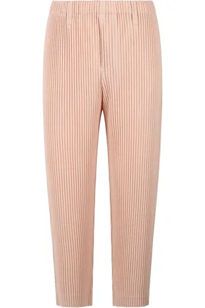 Issey Miyake Pantalon de costume à design plissé