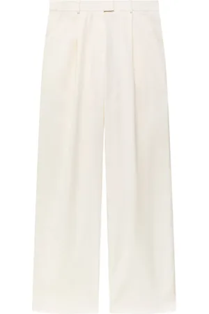 Another Tomorrow Pantalon à design plissé