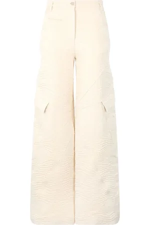 Roberto Cavalli Pantalon cargo à motif zébré en jacquard