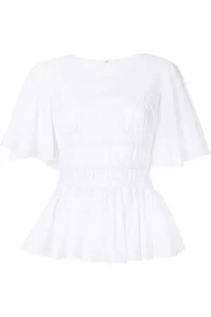 Isolda Blouse en coton Papoula à fronces