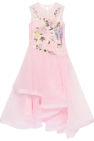 Maison Ava Robe à fleurs brodées