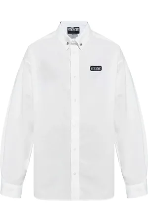 VERSACE Chemise à logo appliqué