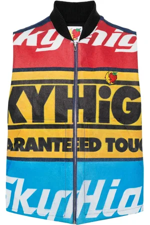 Sky High Farm Gilet en jean à logo