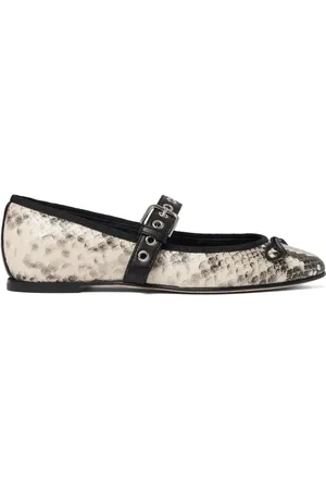 Scarosso Ballerines Astrid à effet peau de serpent