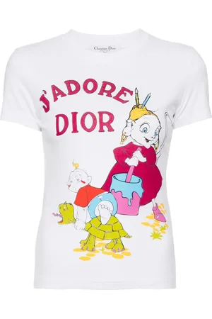 Dior T-shirt à imprimé graphique (2002)