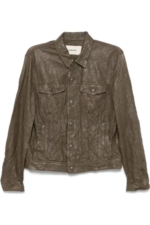Zadig & Voltaire Veste en cuir à effet froissé