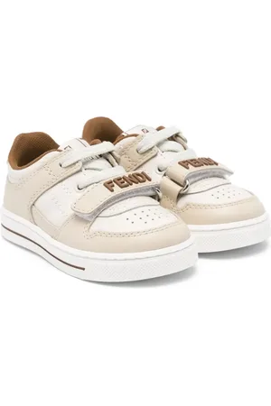Fendi Baskets en cuir à design colour block