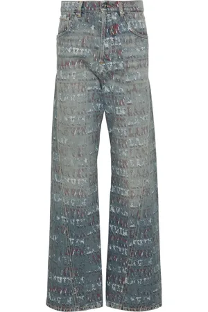 Lanvin X Future jean à logo imprimé