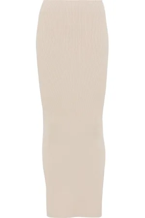Max Mara Jupe mi-longue à design nervuré