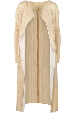 PLEATS PLEASE ISSEY MIYAKE Manteau Merry Bicolor