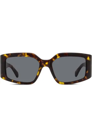 Salvatore Ferragamo Lunettes de soleil à monture effet écaille de tortue