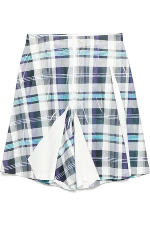 Comme des Garçons Short à motif tartan