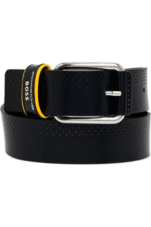 HUGO BOSS Ceinture en cuir à détails de perforations