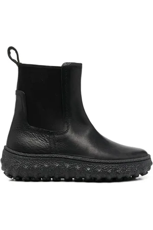 Camper Bottes en cuir à empiècements élastiqués