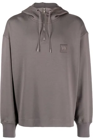 WOOYOUNGMI Hoodie zippé à patch logo