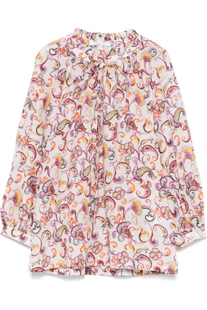 CENERE GB Blouse à fleurs imprimées