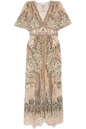 Camilla Robe longue à taille élastiquée