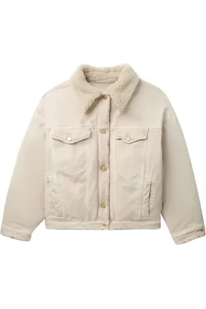 Khrisjoy Veste à col en peau lainée