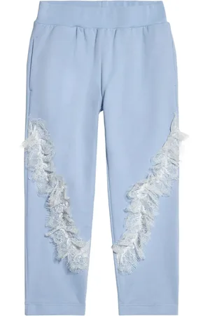 Roberto Cavalli Pantalon de jogging à détails en dentelle