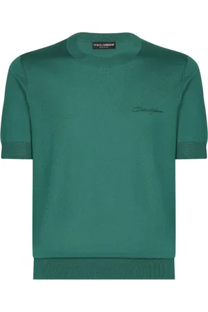Dolce & Gabbana Pull en soie à logo brodé
