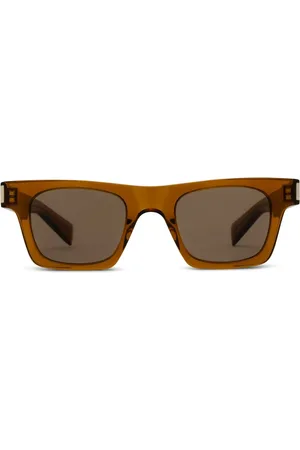 Saint Laurent Lunettes de soleil à logo imprimé