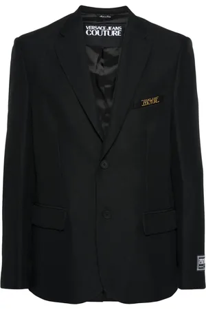 VERSACE Blazer à logo appliqué