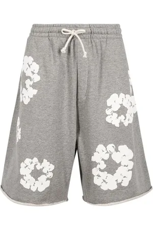 DENIM TEARS Short de sport à lien de resserrage