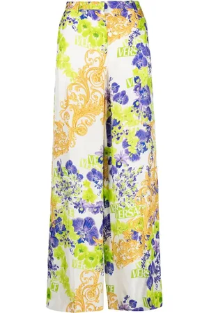 VERSACE Pantalon à imprimé baroque