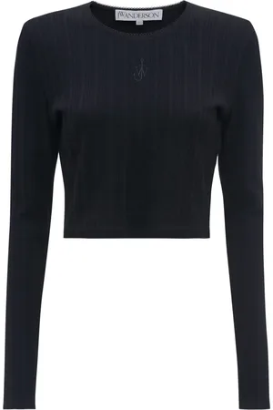 J.W.Anderson Haut crop à logo brodé