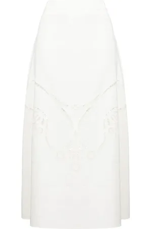 Chloé Jupe brodée à taille-haute