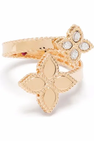 Roberto Coin Bague Princess Flower en or 18ct ornée de diamants