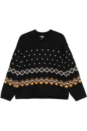 STUSSY Pull en maille Fair Isle