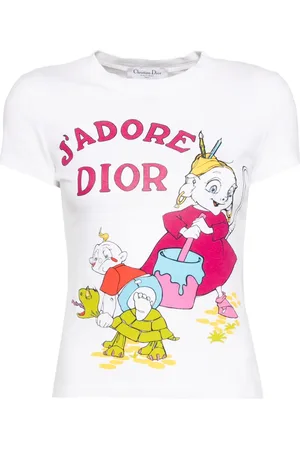 Dior T-shirt à imprimé graphique (2002)