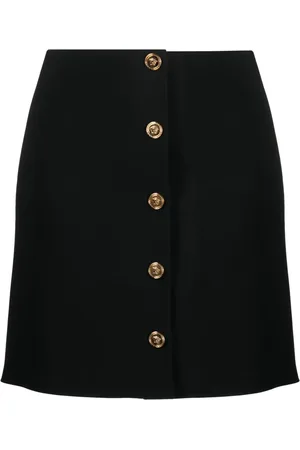 VERSACE Minijupe en crêpe à boutons Medusa