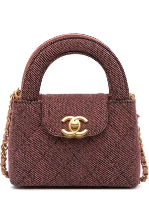 CHANEL Mini sac à main Kelly Shopper Bag en jean matelassé (2021-2024)