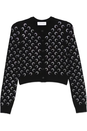 Marine Serre Cardigan Moon à strass