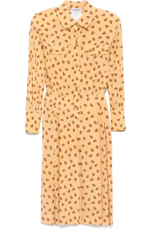 CHANEL Robe à imprimé graphique (années 1990-2000)