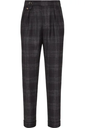 Brunello Cucinelli Pantalon à carreaux