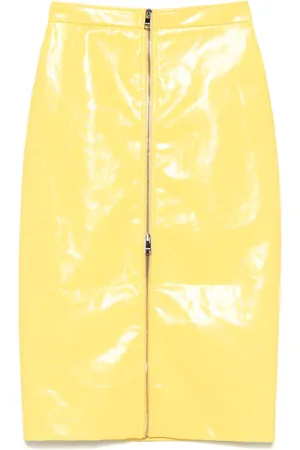Msgm Jupe mi-longue à fini enduit