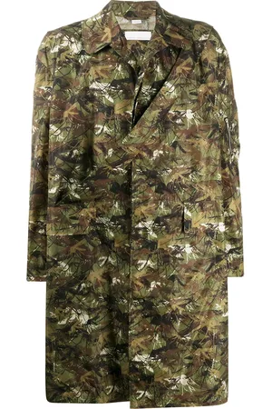 Random Identities Manteau à imprimé camouflage