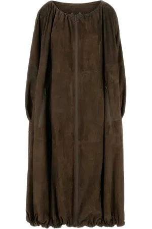 Salvatore Ferragamo Manteau à ourlet froncé