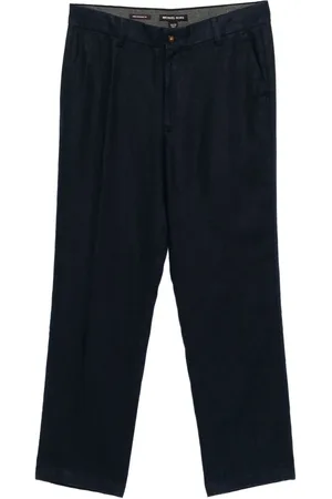 Michael Kors Pantalon chino en lin à coupe droite