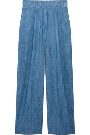 Another Tomorrow Pantalon ample en chambray