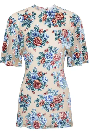 Paco rabanne T-shirt à fleurs en jacquard