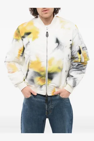 Alexander McQueen Veste bomber matelassée Obscured Flower