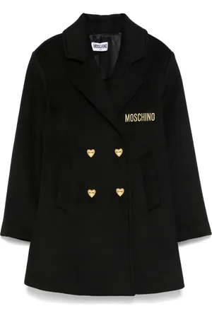 Moschino Manteau à boutons cœur