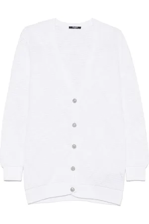 Balmain Cardigan à motif de losanges